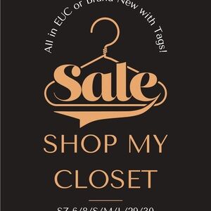 Shop My Closet Sale Poster